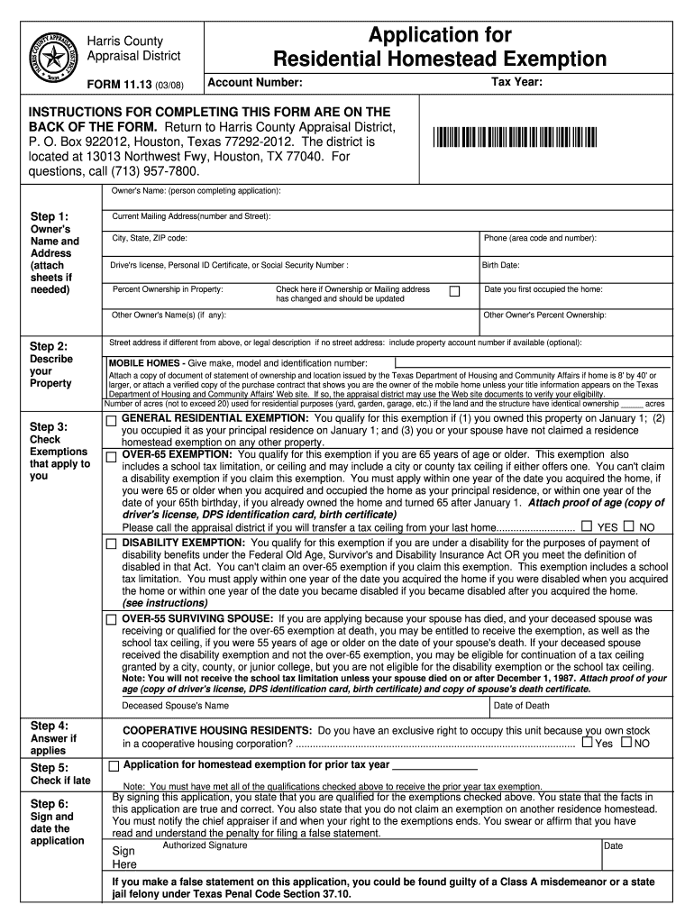 2008 TX Form 11 13 Fill Online Printable Fillable Blank PdfFiller
