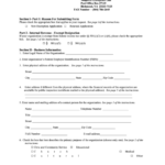 Application Form For Sales And Use Tax Exemption For Nonprofit