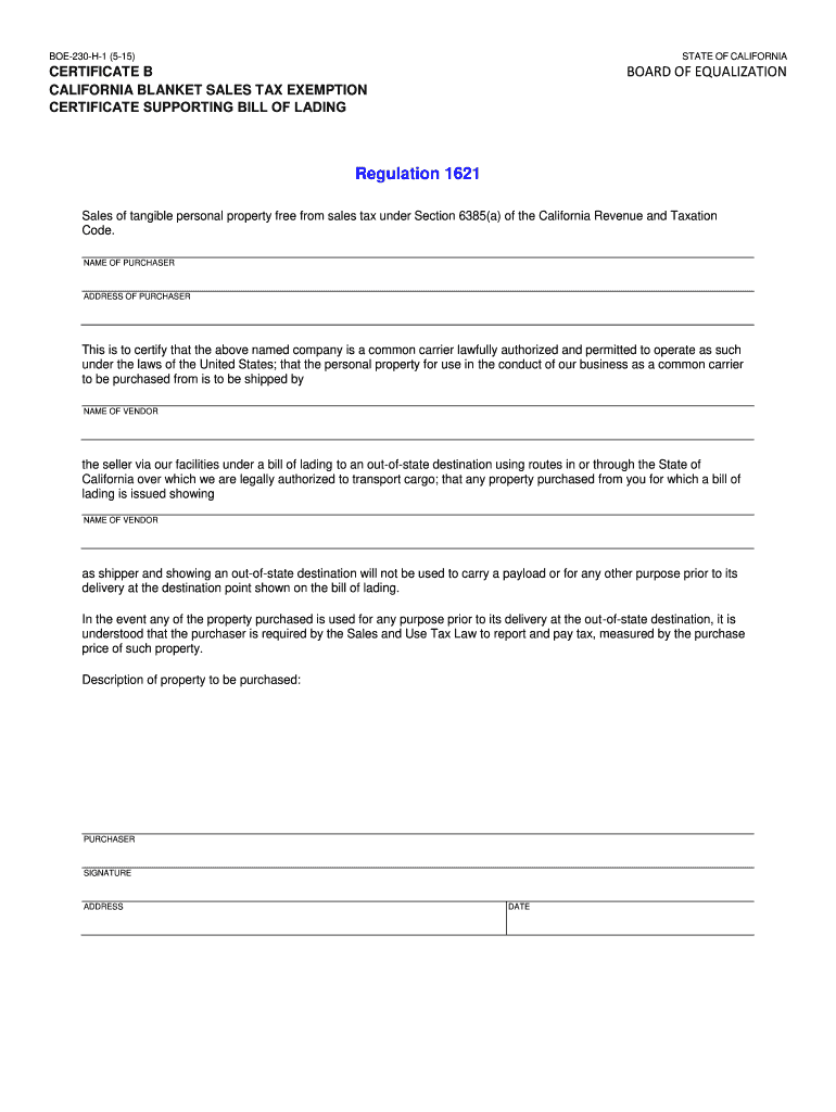 California Tax Exempt Certificate Fill Online Printable Fillable 