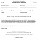 Cook County Senior Exemption Form For 2020 Fill Online Printable