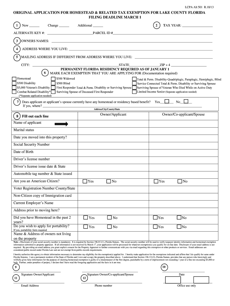 Fillable Form T 1058 Homestead Exemption Update 1996 Printable Pdf