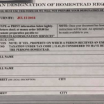 Designation Of Homestead Request Form Texas