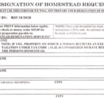 Designation Of Homestead Request Form Texas Awesome Home