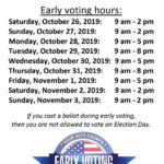 Early Voting Flyer Single