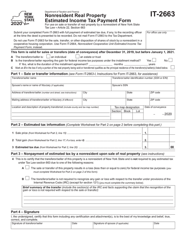 Fill Free Fillable Forms For New York State