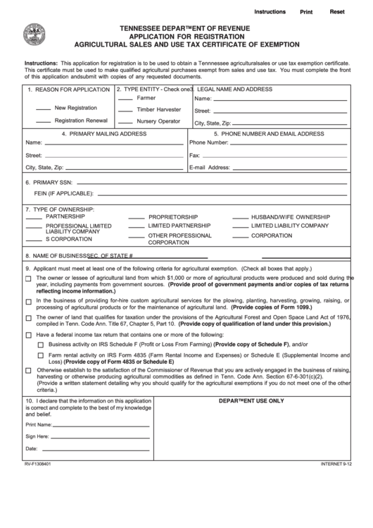 Form St 8f Agricultural Exemption Certificate Printable Pdf Download 