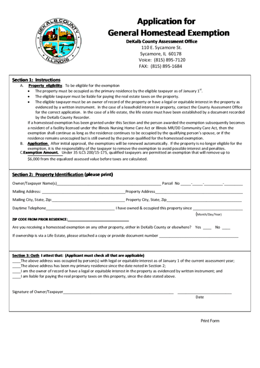 Ingham County Property Homestead Exemption Form