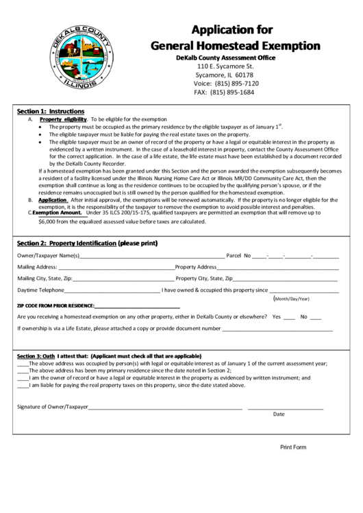 Ingham County Property Homestead Exemption Form ExemptForm