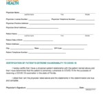 Florida s Vulnerable COVID 19 Form HIPAA Pharmacy Rules