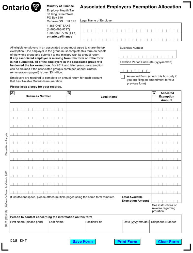 Form 2262E Download Fillable PDF Or Fill Online Associated Employers 