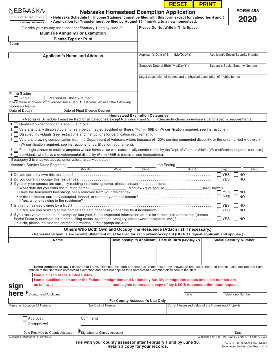 Tax Form For Homestead Exemption 5903