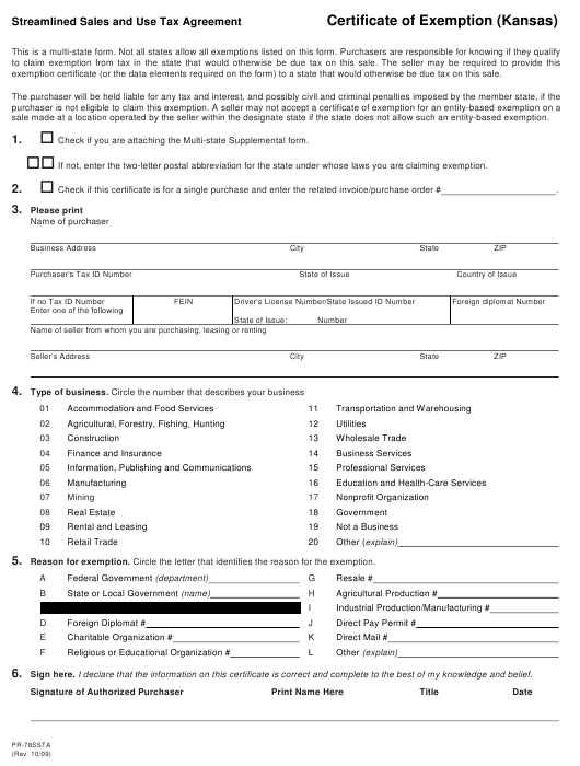 Form PR 78SSTA Download Fillable PDF Or Fill Online Streamlined Sales 