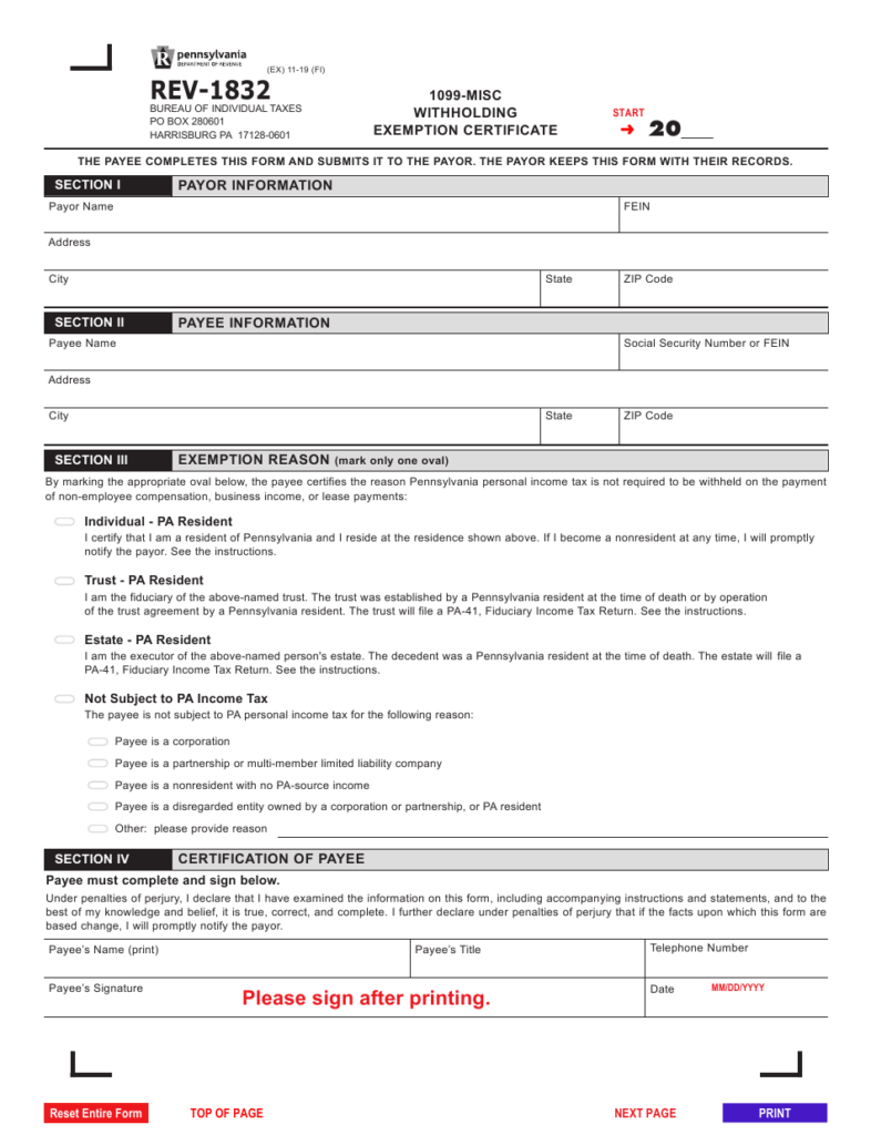 Form REV 1832 Download Fillable PDF Or Fill Online 1099 misc 
