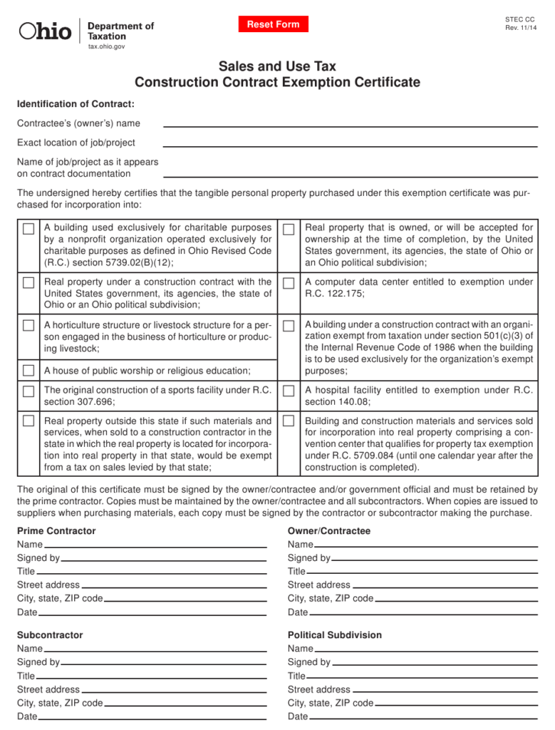 Form STEC CC Download Fillable PDF Or Fill Online Sales And Use Tax 