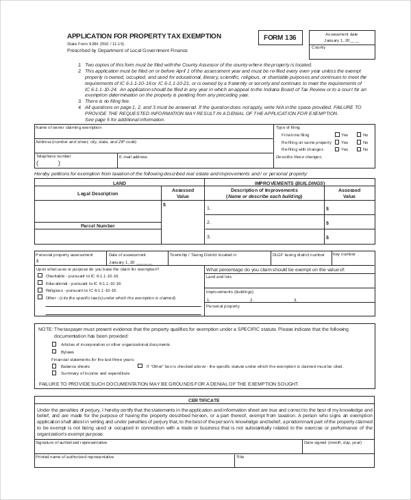 FREE 10 Sample Tax Exemption Forms In PDF ExemptForm