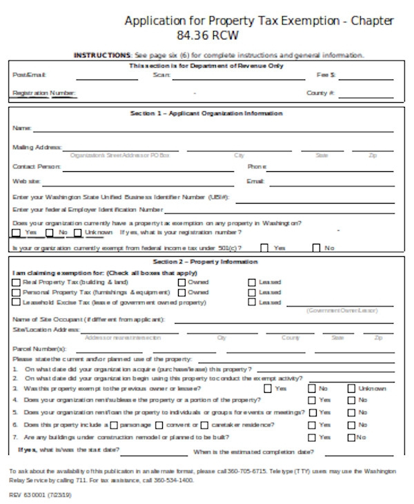 FREE 8 Sample Tax Exemption Forms In PDF MS Word