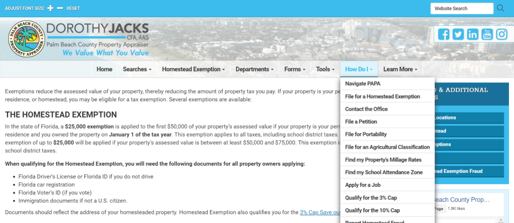 How To File Homestead Exemption Palm Beach County PRORFETY