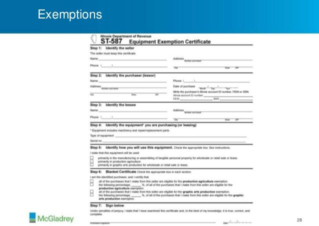 Illinois Exemption Certificate Updated On August 2024