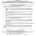 Initial Registration Fee Exemption Affidavit Osceola County Tax
