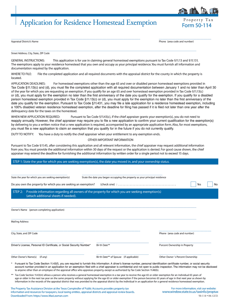 Kendall County Homestead Exemption Form Fill Out And Sign Printable 