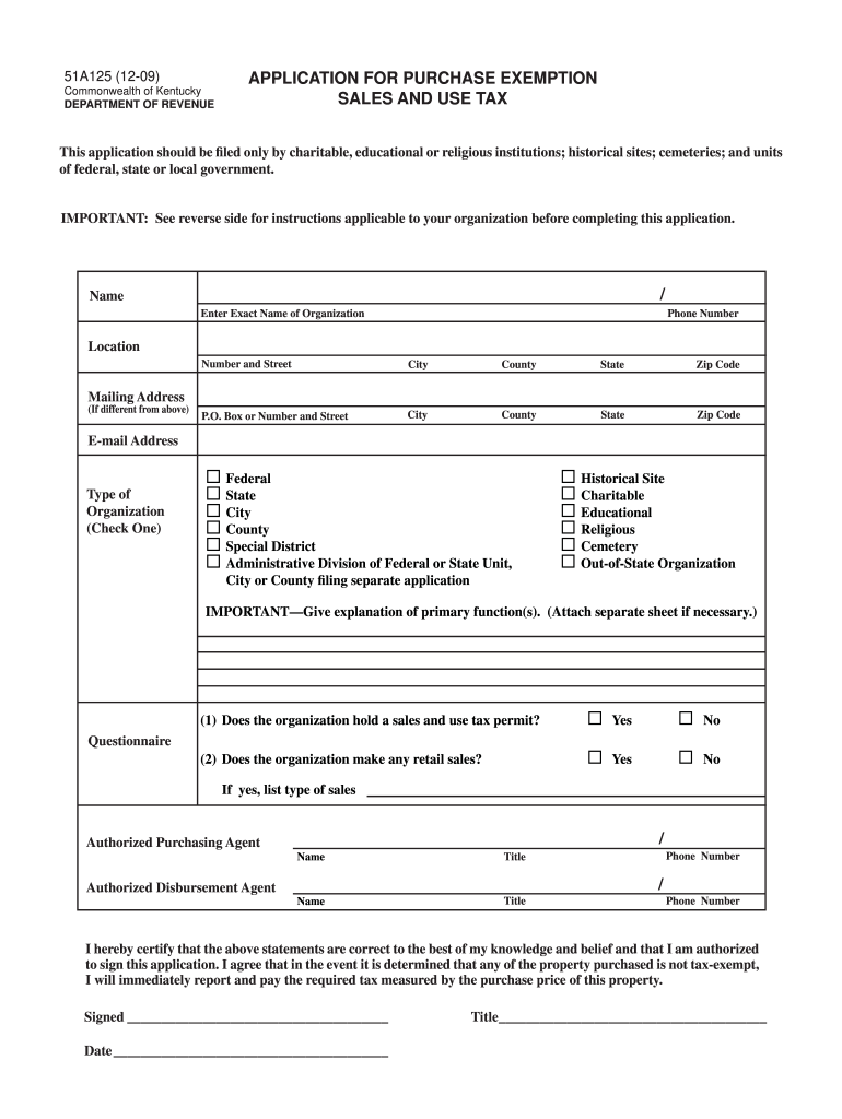 Kentucky Sales Tax Farm Exemption Form Fill Online Printable