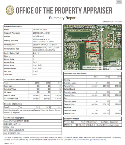 Miami Dade Property Taxes Homestead Exemption Property Walls
