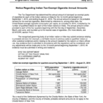 N 15 10715Notice Regarding Indian Tax Exempt Fill Out And Sign