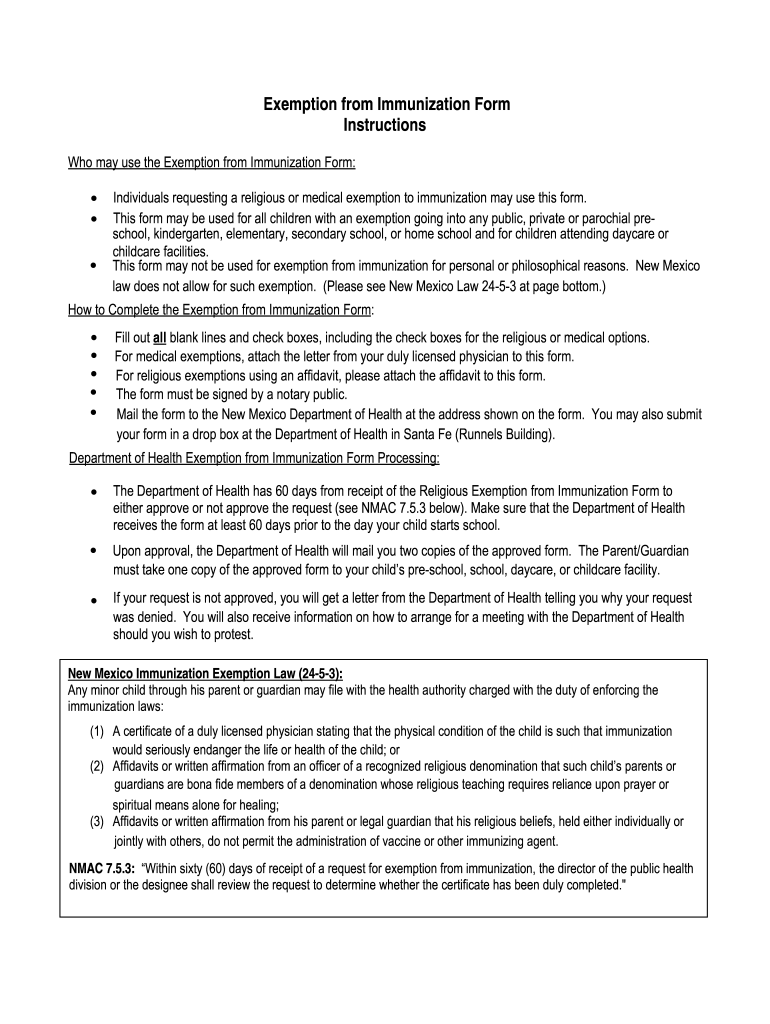 Nm Exemption Fill Out And Sign Printable PDF Template SignNow