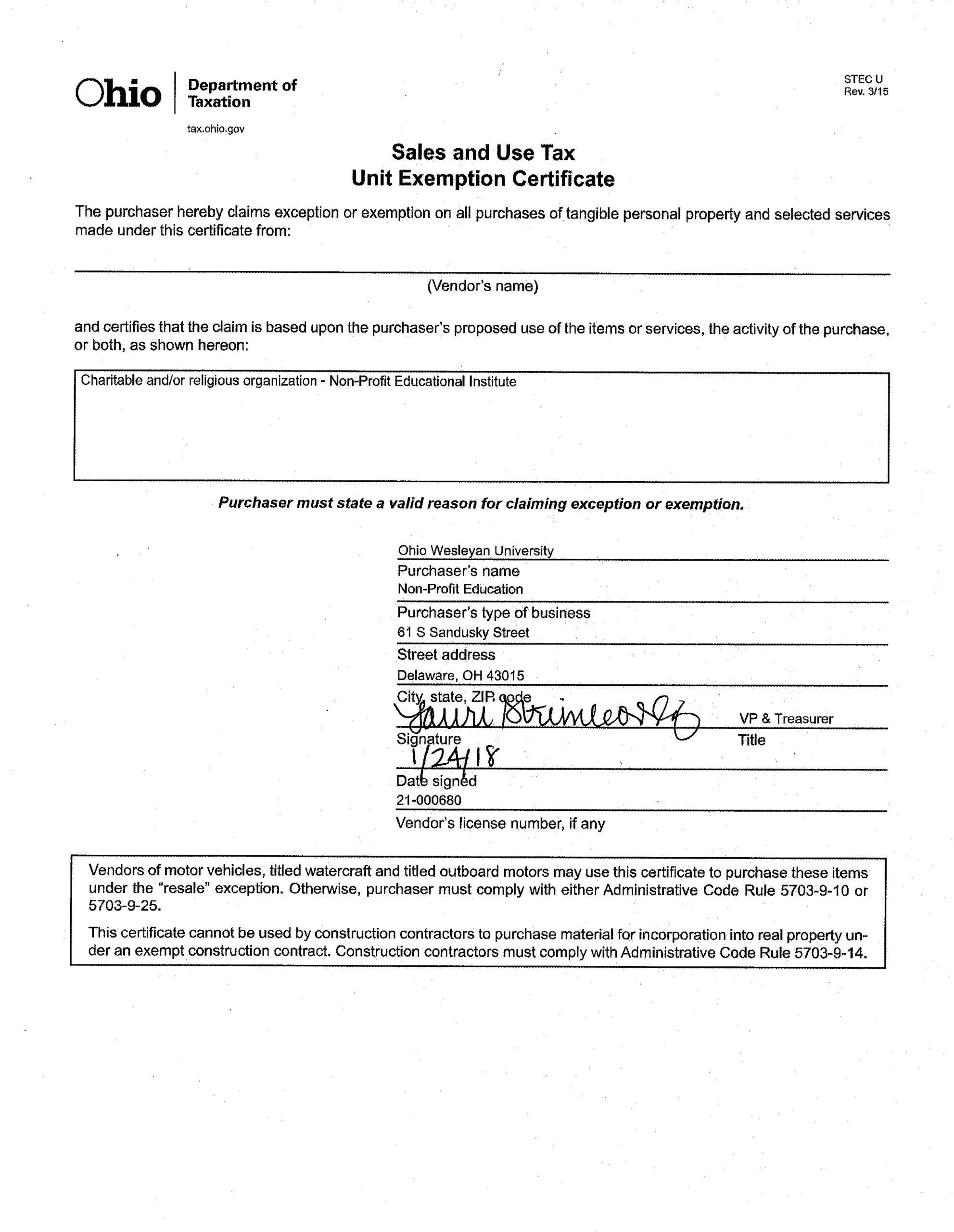 How To Fill Out A Tax Exempt Form - ExemptForm.com