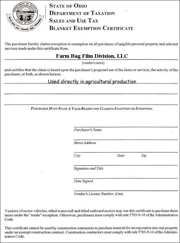 Ohio State Tax Form What Does The Exemption Mean - ExemptForm.com