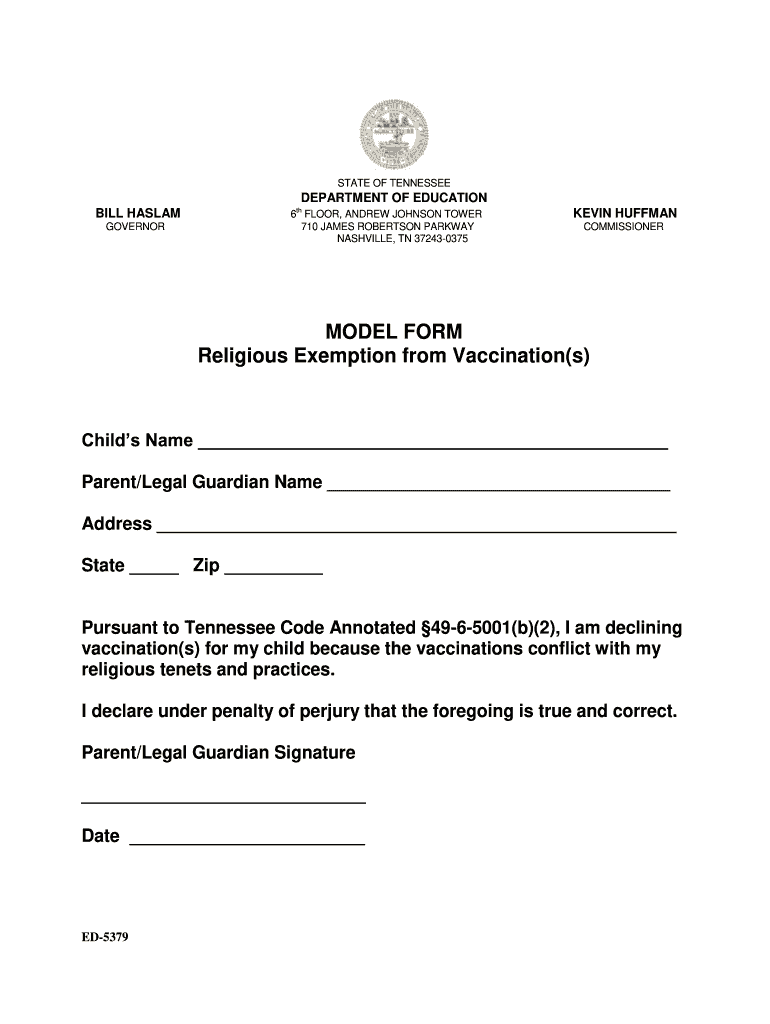 Religious Exemption Form Fill Out And Sign Printable PDF Template