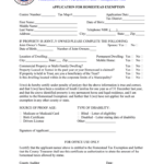SC Application For Homestead Exemption Fill And Sign Printable