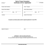 Senior Ze Application Cook County Fill Out And Sign Printable PDF