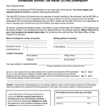 Star Property Tax Exemption Form Fill And Sign Printable Template