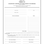 Student Tax Exemption Form 2 Free Templates In PDF Word Excel Download