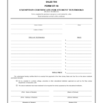 Student Tax Exemption Form New Jersey Free Download