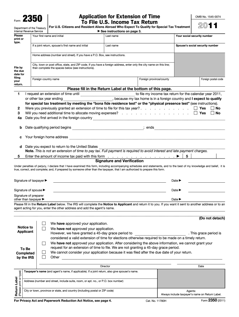 Form 2350 Fillable Printable Forms Free Online