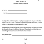 Tennessee Sales Tax Exemption Certificate Form Fill Online Printable