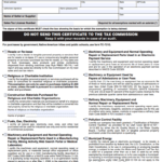 Texas Sales Tax Exemption Form Ap 201 Texas Application For Texas