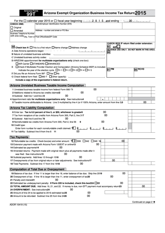 Top 24 Arizona Tax Exempt Form Templates Free To Download In PDF Format