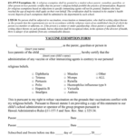 Vaccine Exemption Form Fill Out And Sign Printable PDF Template SignNow